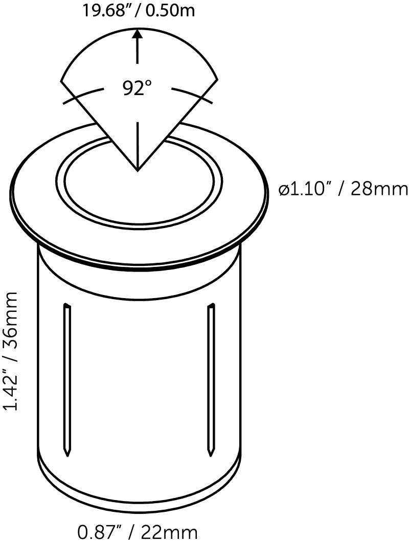 in-lite | DOT 22 Stainless Steel | Grondspots